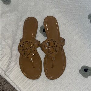 Tory Burch patent miller sandals
